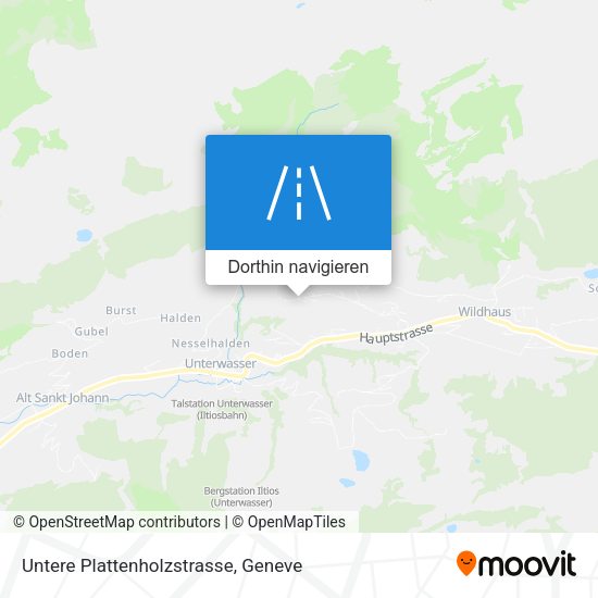 Untere Plattenholzstrasse Karte