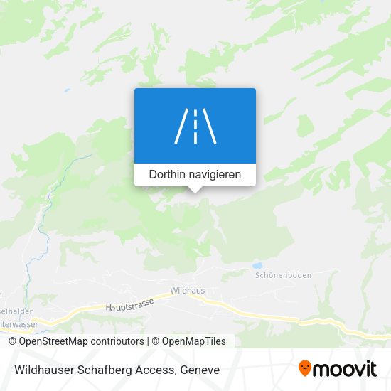 Wildhauser Schafberg Access Karte
