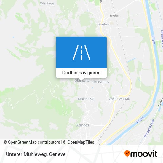 Unterer Mühleweg Karte