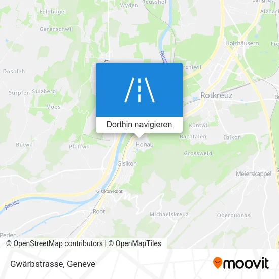 Gwärbstrasse Karte