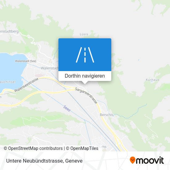 Untere Neubündtstrasse Karte