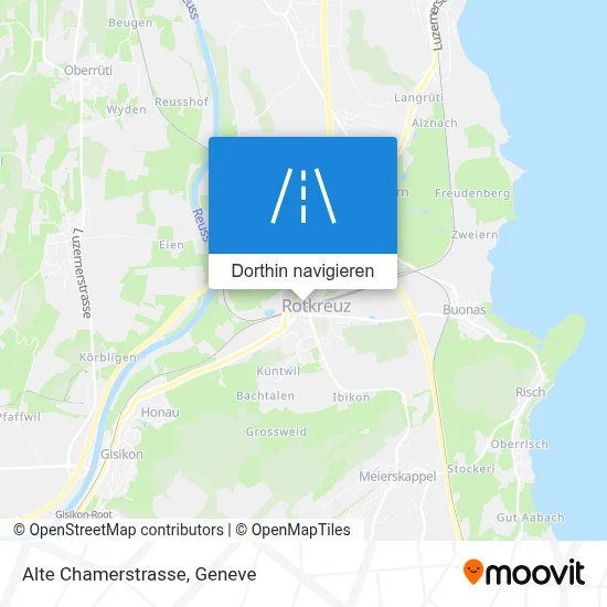 Alte Chamerstrasse Karte