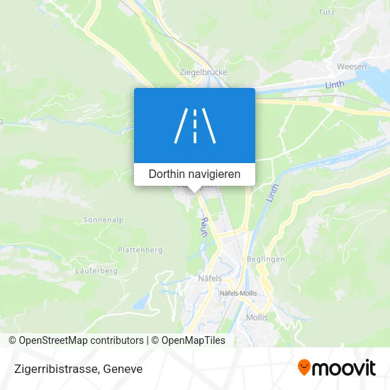 Zigerribistrasse Karte