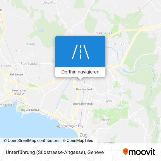 Unterführung (Südstrasse-Altgasse) Karte