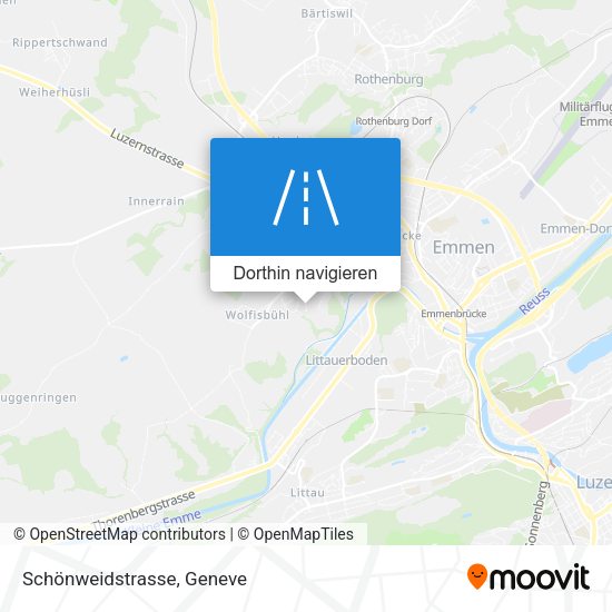 Schönweidstrasse Karte