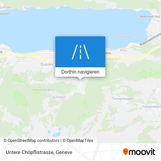 Untere Chöpflistrasse Karte