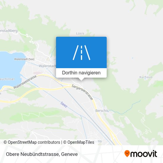 Obere Neubündtstrasse Karte