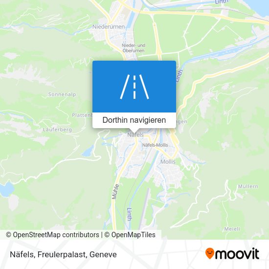 Näfels, Freulerpalast Karte