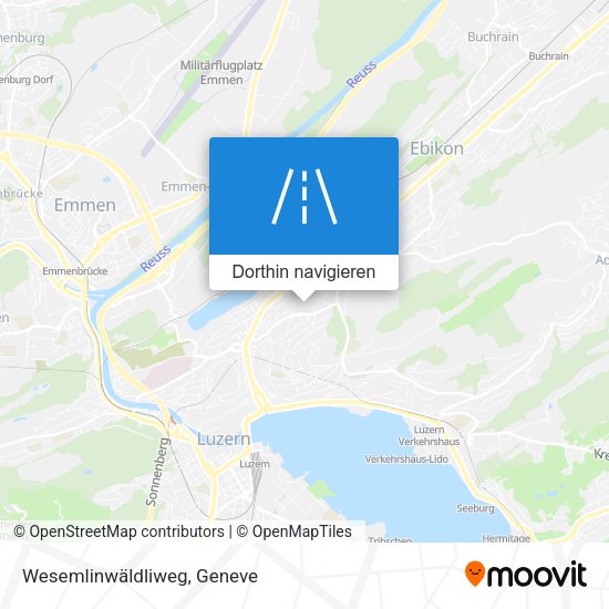 Wesemlinwäldliweg Karte