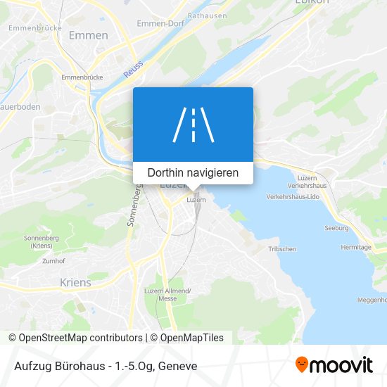 Aufzug Bürohaus - 1.-5.Og Karte