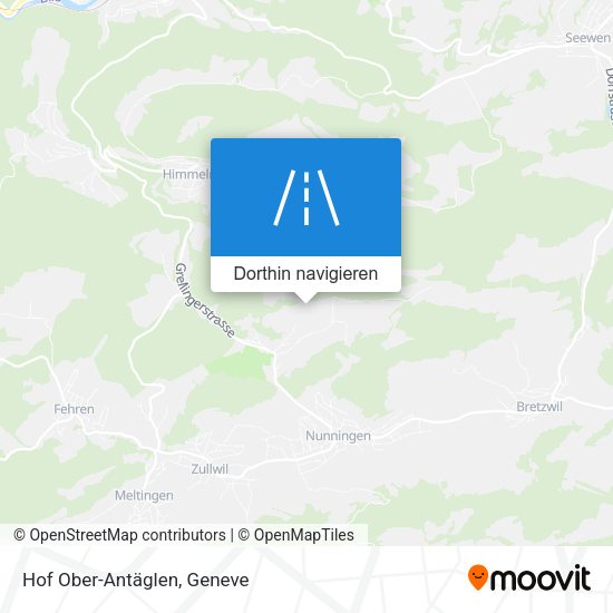 Hof Ober-Antäglen Karte