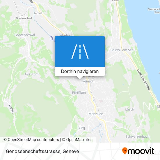 Genossenschaftsstrasse Karte
