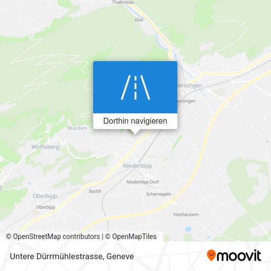 Untere Dürrmühlestrasse Karte