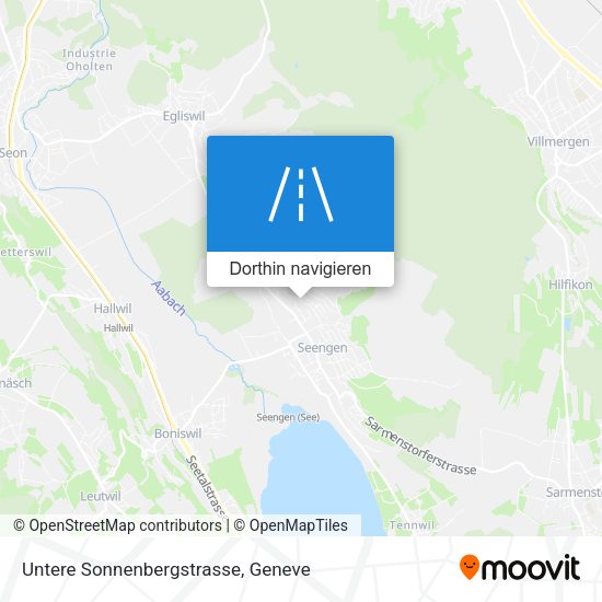 Untere Sonnenbergstrasse Karte