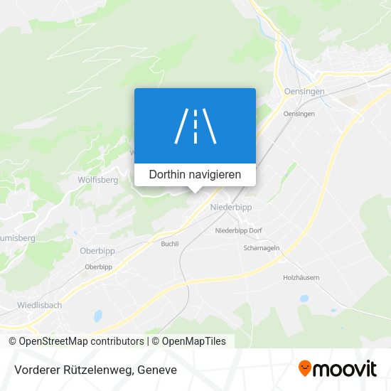 Vorderer Rützelenweg Karte