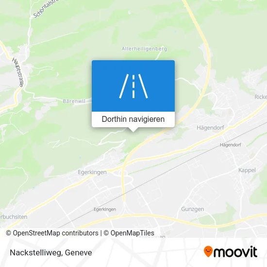 Nackstelliweg Karte