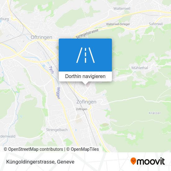 Küngoldingerstrasse Karte