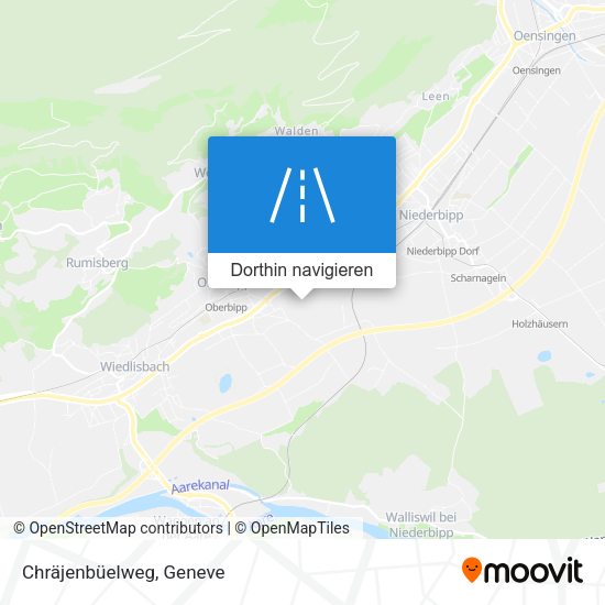 Chräjenbüelweg Karte