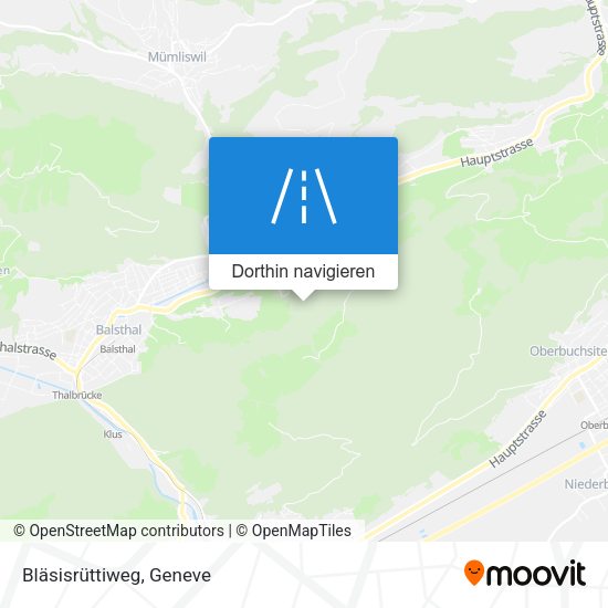 Bläsisrüttiweg Karte