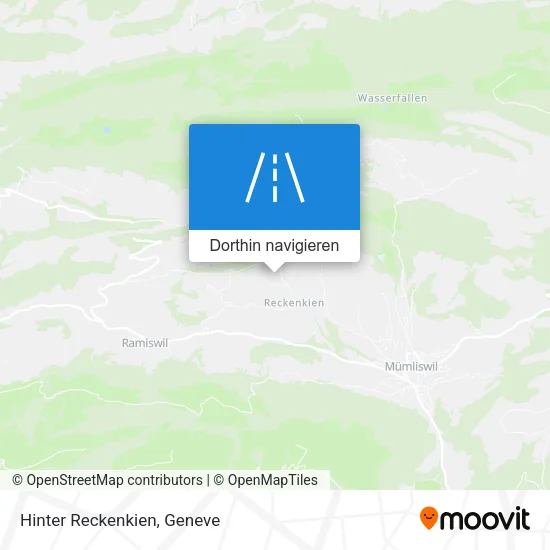 Hinter Reckenkien Karte