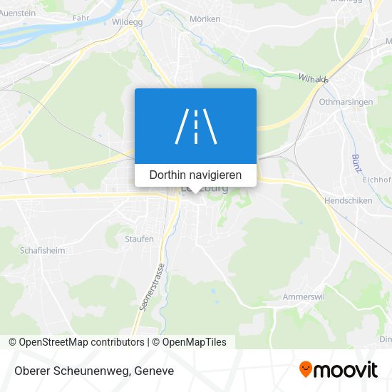 Oberer Scheunenweg Karte