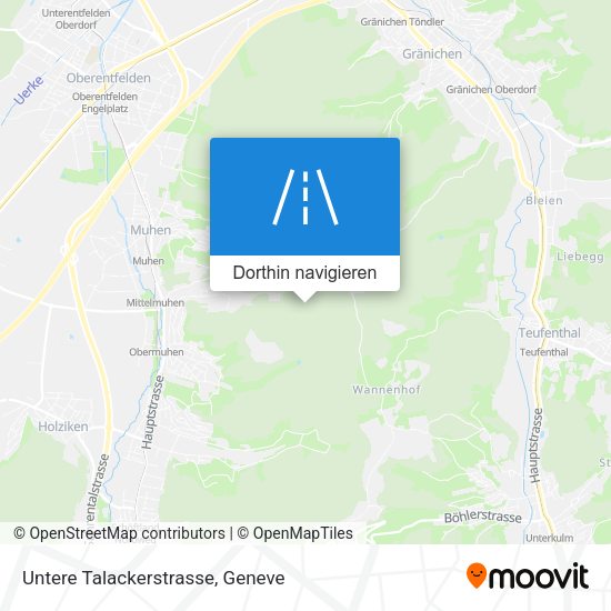 Untere Talackerstrasse Karte