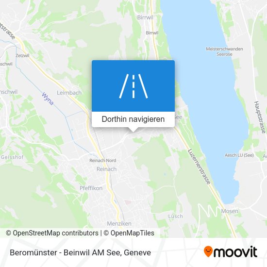 Beromünster - Beinwil AM See Karte