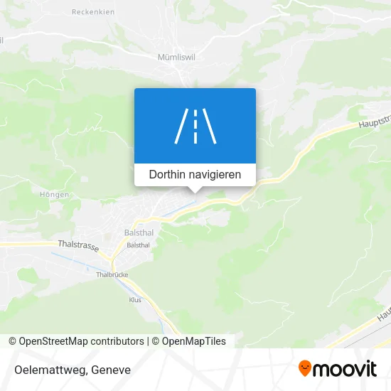 Oelemattweg Karte