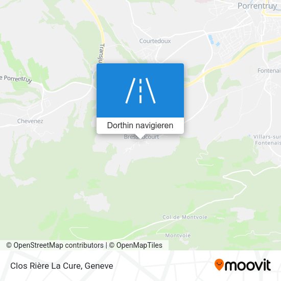 Clos Rière La Cure Karte