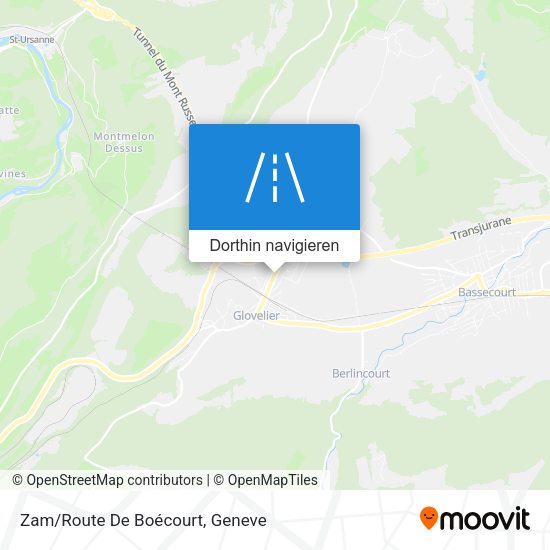 Zam/Route De Boécourt Karte