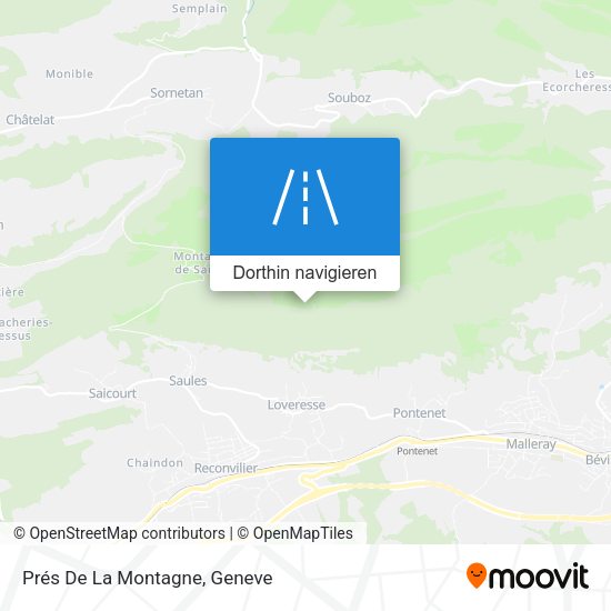 Prés De La Montagne Karte