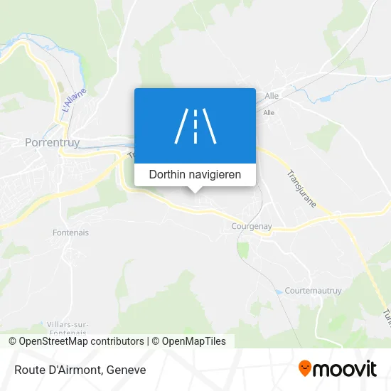 Route D'Airmont Karte