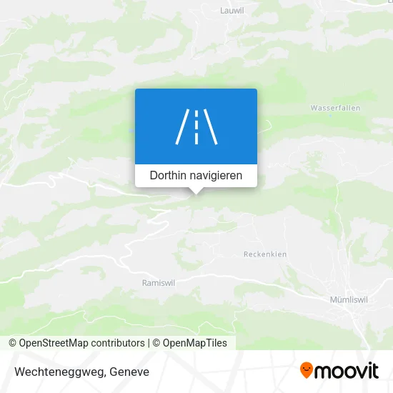 Wechteneggweg Karte