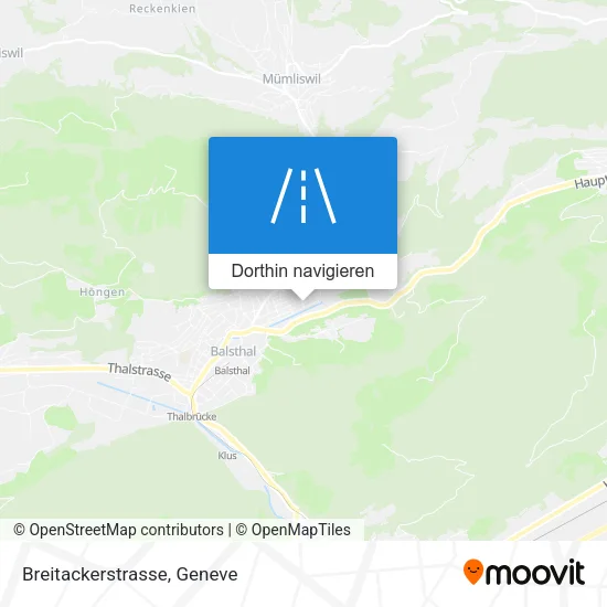 Breitackerstrasse Karte