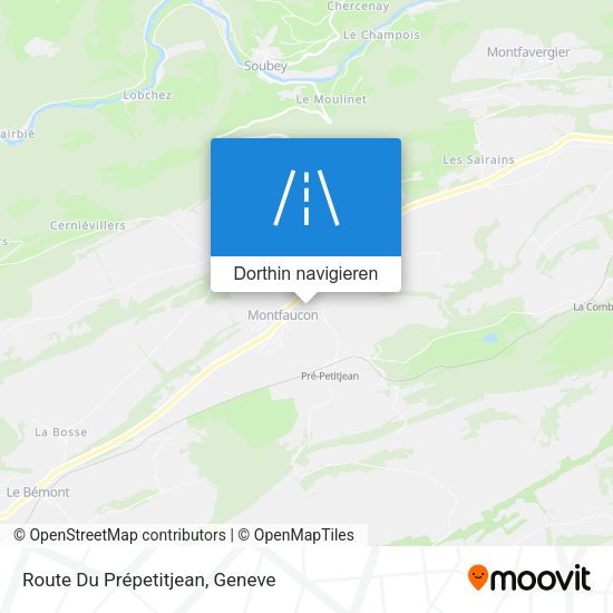 Route Du Prépetitjean Karte