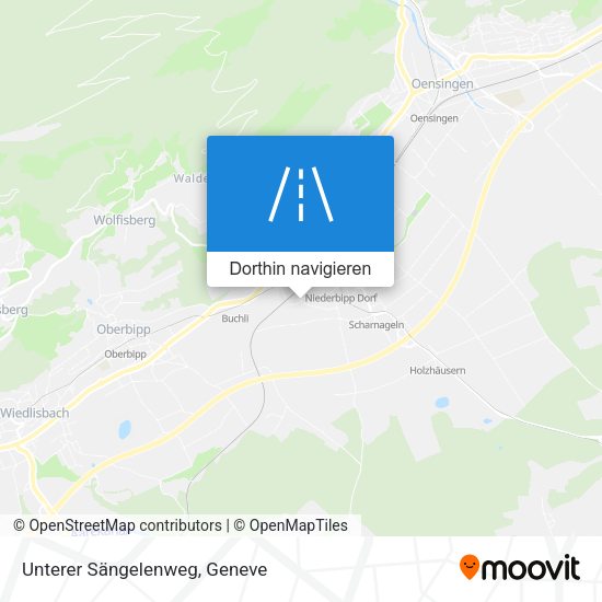 Unterer Sängelenweg Karte