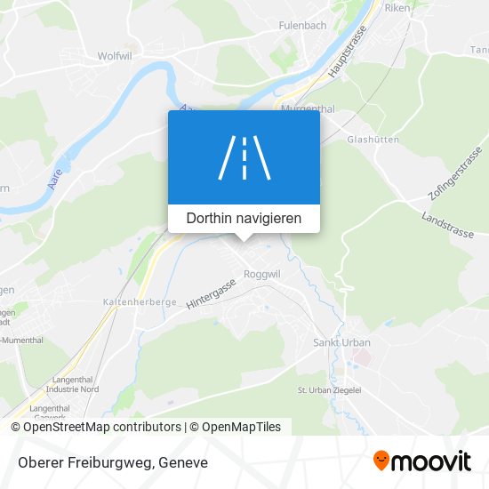 Oberer Freiburgweg Karte