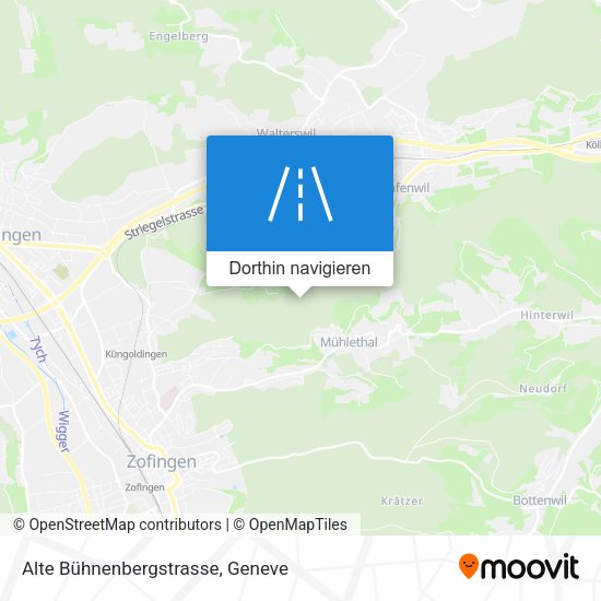 Alte Bühnenbergstrasse Karte