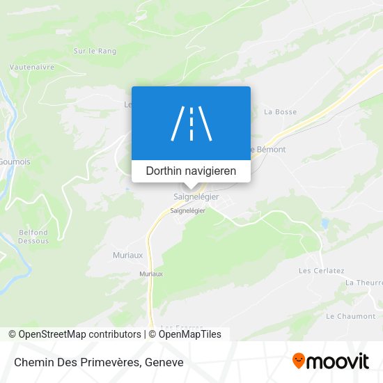 Chemin Des Primevères Karte