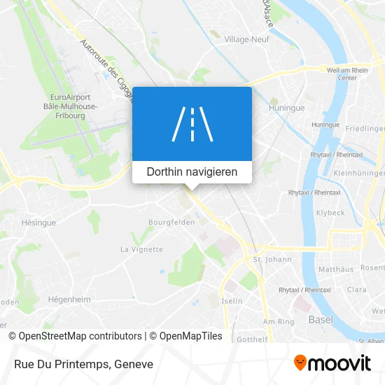 Rue Du Printemps Karte