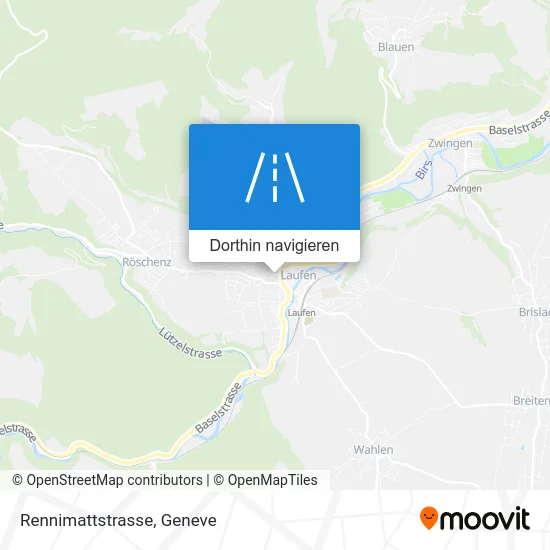 Rennimattstrasse Karte
