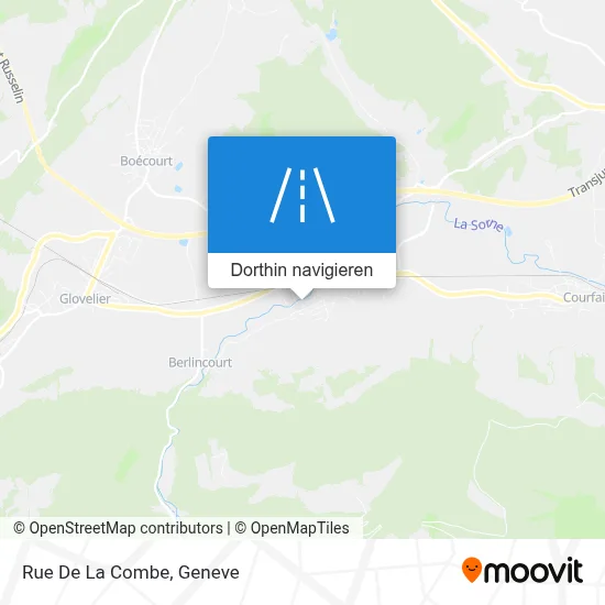 Rue De La Combe Karte