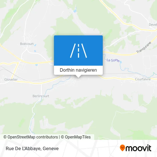 Rue De L'Abbaye Karte