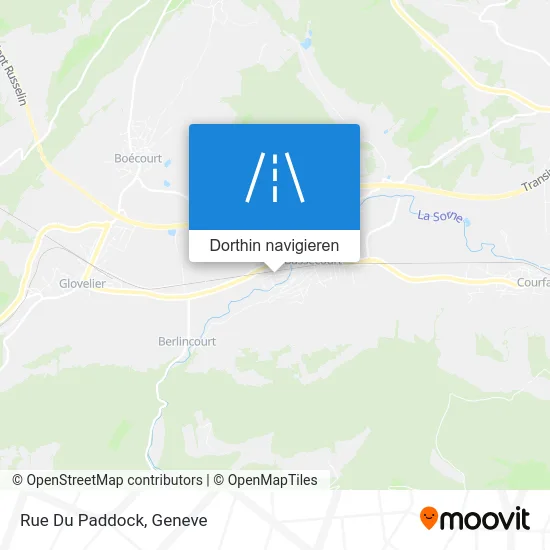 Rue Du Paddock Karte