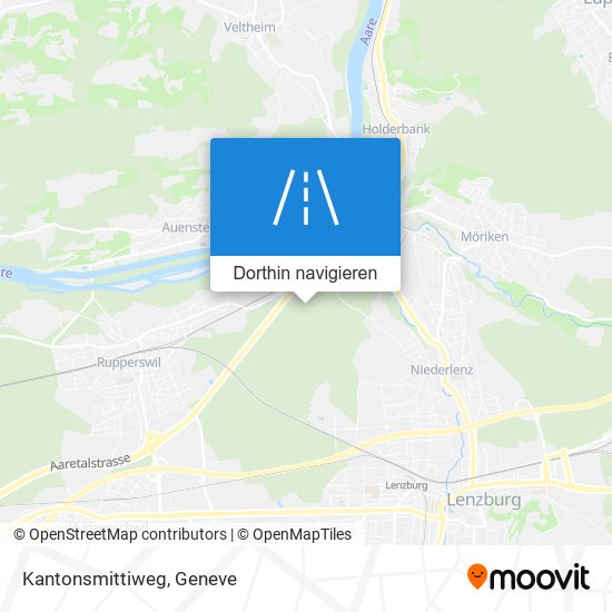 Kantonsmittiweg Karte