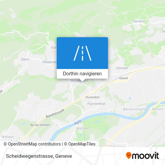 Scheidwegenstrasse Karte