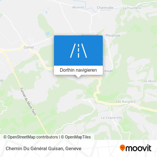 Chemin Du Général Guisan Karte