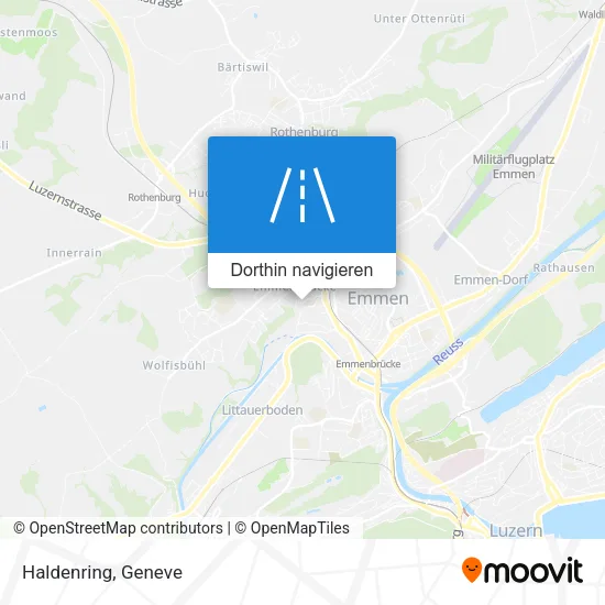 Haldenring Karte