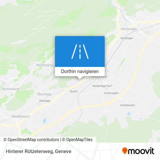Hinterer Rützelenweg Karte