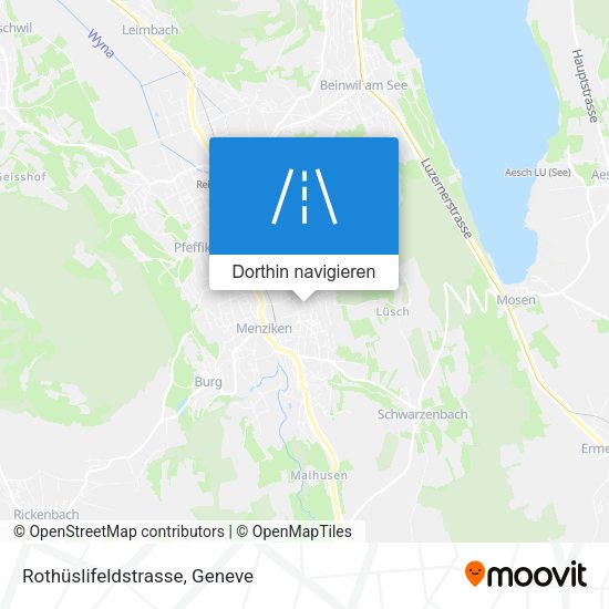 Rothüslifeldstrasse Karte